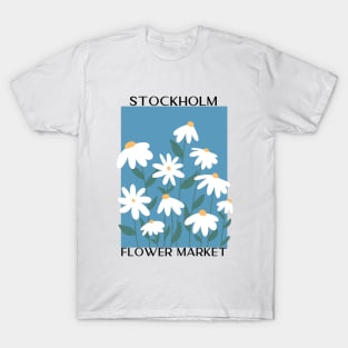 Abstract Flower Market Illustration 19 T-Shirt